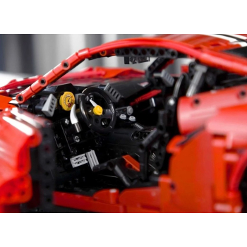 Klocki konstrukcyjne CaDA Master 3187 el. Auto Sportowe dla dzieci 14+ Zdalnie sterowany Model 1:8 + Światła LED